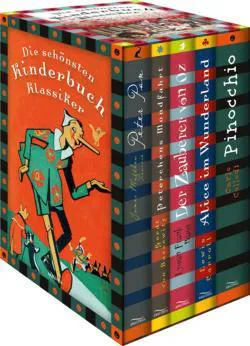 Lewis Carroll: Die schönsten Kinderbuchklassiker: Peter Pan - Peterchens Mondfahrt - Der Zauberer von Oz - Der kleine Lord - Alice im Wunderland - Pinocchio (6 Bände in Kassette) (German language)
