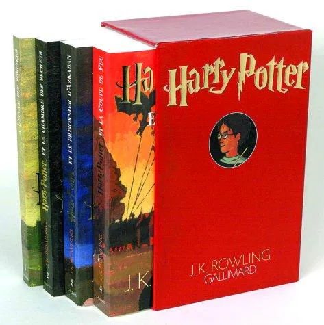 J.K. Rowling: Harry Potter, coffret 4 volumes (French language, 2000, Gallimard Jeunesse)