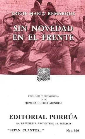 Erich Maria Remarque: Sin Novedad en el Frente (Spanish language, 2013)