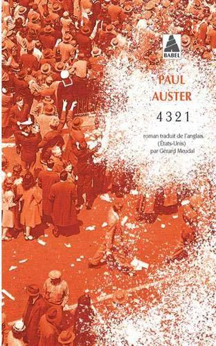 Paul Auster: 4 3 2 1 (French language, 2020, Actes Sud)