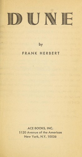 فرانك هربرت: Dune (1965, Ace Books)